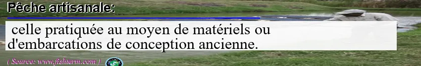 Image: Definition of pêche artisanale