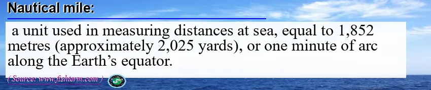 Image: Definition of nautical mile