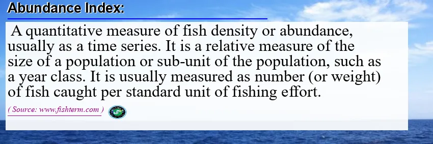 Image: Definition of abundance index