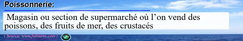 Image: Definition of poissonnerie