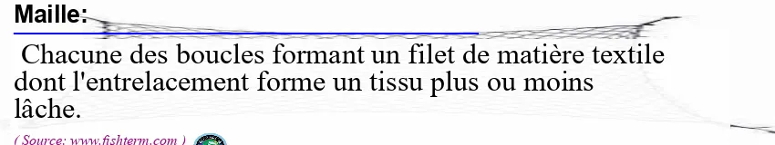 Image: Definition of maille