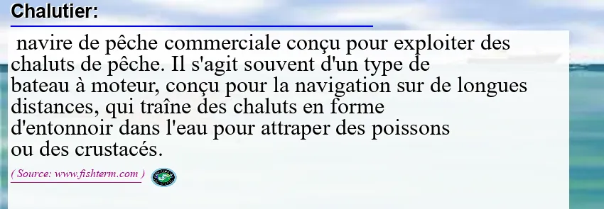 Image: Definition of chalutier