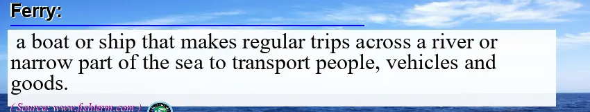Image: Definition of ferry
