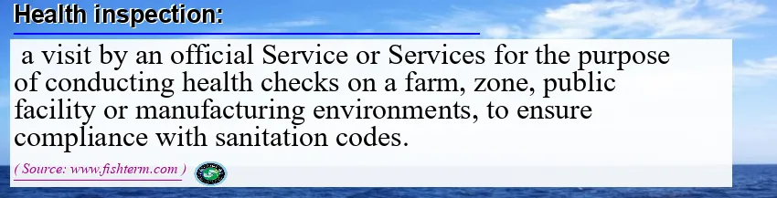Image: Definition of health inspection