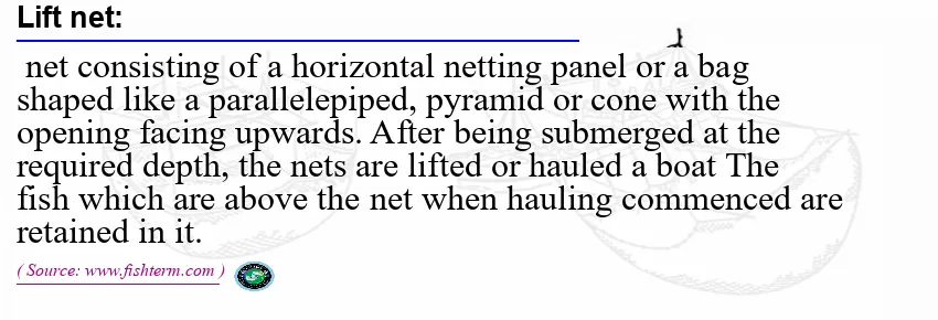 Image: Definition of lift net