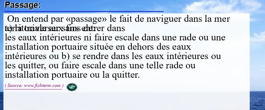 Image: Definition of passage