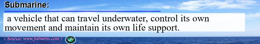 Image: Definition of submarine