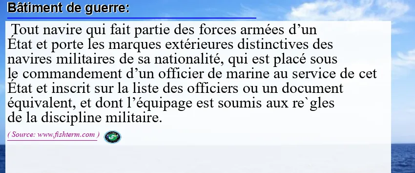 Image: Definition of navire de guerre