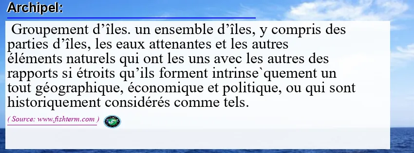 Image: Definition of archipel