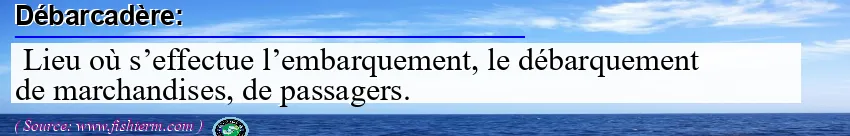 Image: Definition of débarcadère