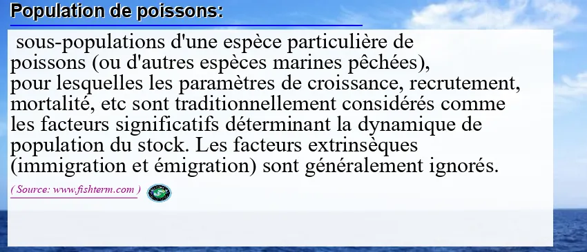 Image: Definition of population de poissons