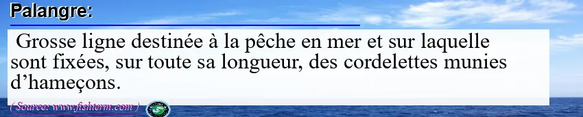 Image: Definition of palangre  Image: Definition of palangre