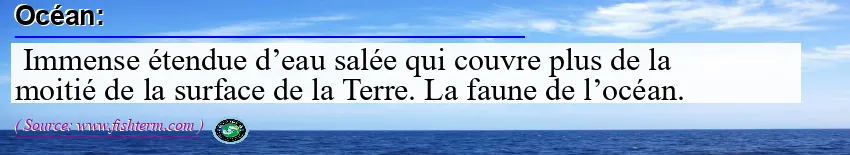 Image: Definition of océan  Image: Definition of océan