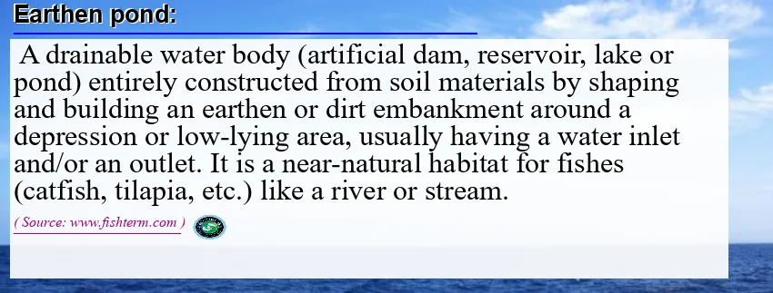 Image: Definition of earthen pond