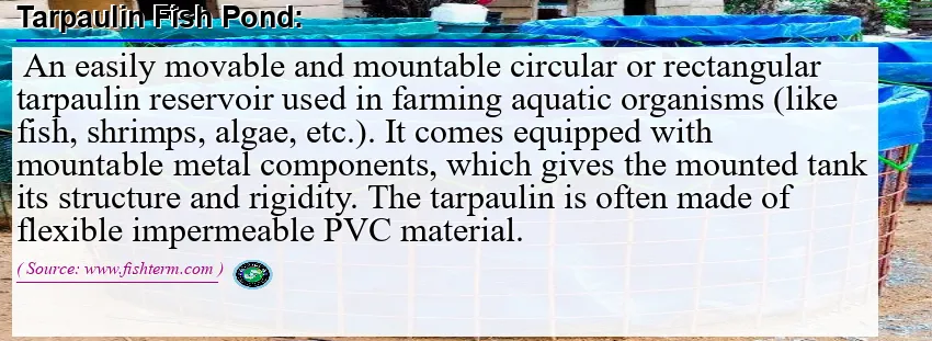 Image: Definition of tarpaulin pond