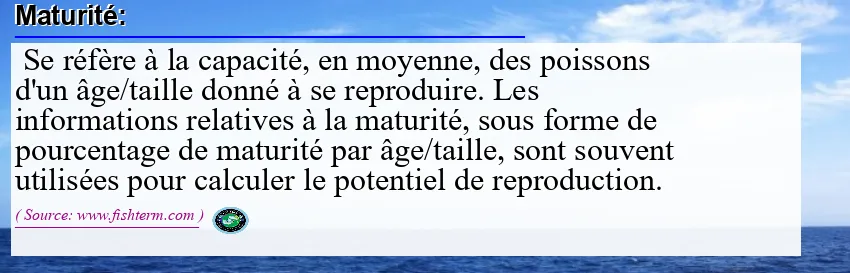 Image: Definition of maturité