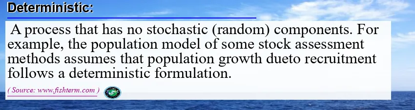 Image: Definition of deterministic