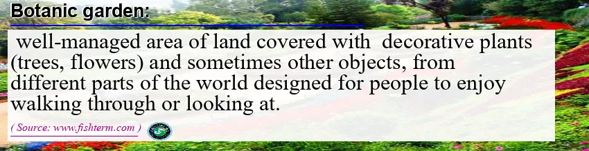 Image: Definition of botanical garden