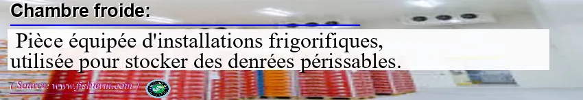 Image: Definition of chambre froide