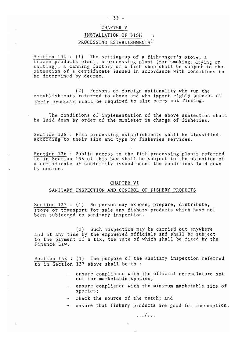 Law_No._94-01_on_Forestry_Wildlife_and_Fisheries_Page32 - aticles 134, 137 & 138 