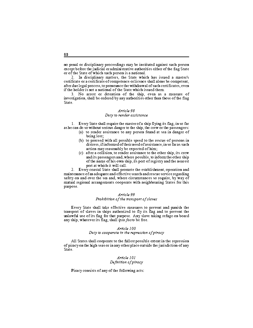 UNCLOS_en_Page54 - aticles 97, 98, 99, 100 & 101 