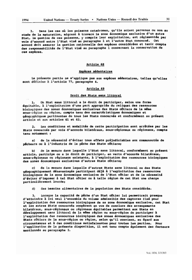 UNCLOS_fr_Page29 - aticles 67, 68 & 69 