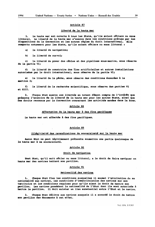 UNCLOS_fr_Page37 - aticles 87, 88, 89, 90 & 91 