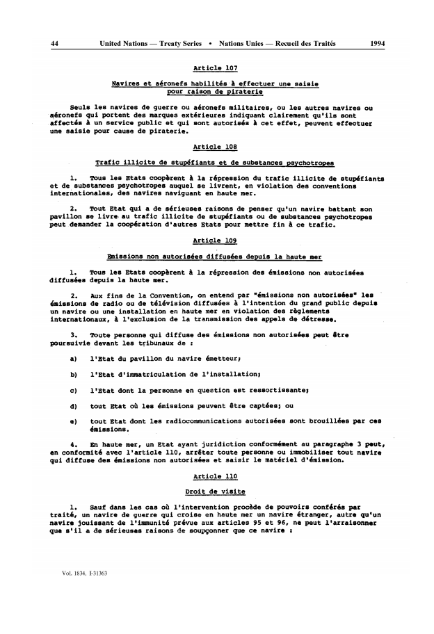 UNCLOS_fr_Page42 - aticles 107, 108, 109 & 110 